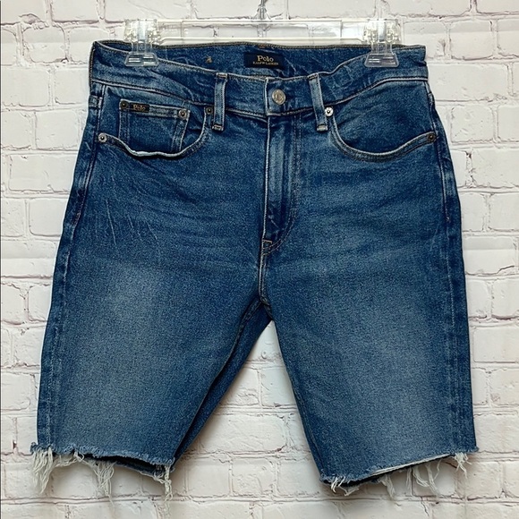 Polo Ralph Lauren Tompkins Cut Off Denim Shorts - Picture 1 of 11